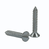 Slotted countersunk flat head tapping screw