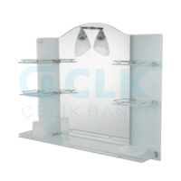 DOUBLE SHELF MIRROR 74X80