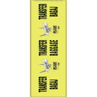 Airport, Airplane International Transfer Luggage Tags