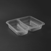 PLASTIC TRANSPARENT LID DINNER CONTAINERS