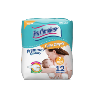 FRESHMAKER BABY DIAPERS MINI (3-6 KG) 12 PCS