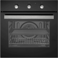 Black Built-in Oven with 6 Programs