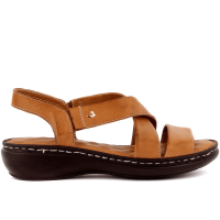 Tan Leather Women's Sandals