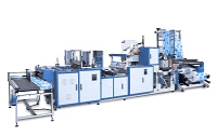 Adhesive Reinforced Bag Cutting Machine with Conveyor Belt System