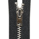 Metal bottom zipper