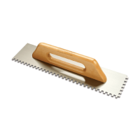 Ceramic Trowel with Square Tooth, Wooden Handle