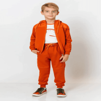 Boy's Elastic Waist Zippered Pocket Jogger Sweatpants