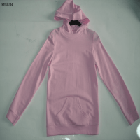 Pembe Uzun Kollu Kadın Kapüşonlu Sweatshirt