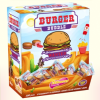 Strawberry Flavored Bubble Gum with Burger Look