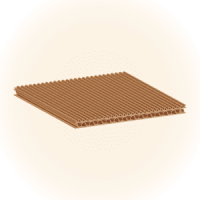 E+B Wave Corrugated Cardboard