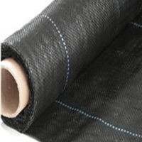 MEMBRANE SHEET MAT PLASTİC MULCH GROUND COVER BREATHABLE WEAVE FABRİC BLACK PP