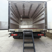 Trucks, Behind Trucks Meat Transport Crates