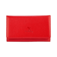 Genuine Leather Women's Wallet Red