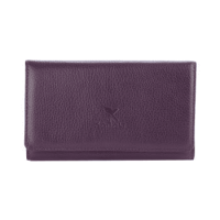 Genuine Leather Women's Wallet Purple