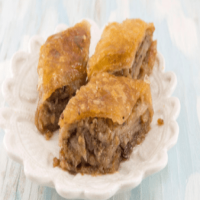 Homemade Baklava with Walnuts