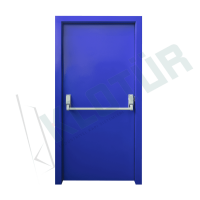 Fire Rated Fire Exit Door with Panic Bar Device Emergency Exit Door Manufacturer