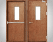 Stainless Steel Escape Door Fire Exit Door Full Glazing Aluminum Fully Glazed Door