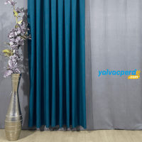 Turquoise Pleat Background Curtain