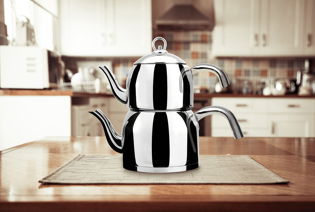 Teapot & Steel Kitchenware Handles