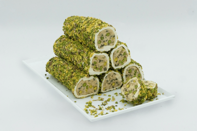 Wrapped Turkish Delight with Pistachio