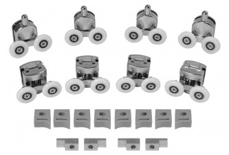 Chrome Plated Wheels Sliding Door Bearing Roller for Shower Cabin