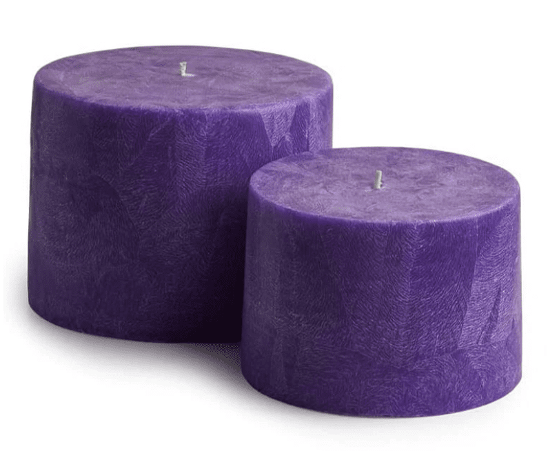 Purple Scented Herbal Candle