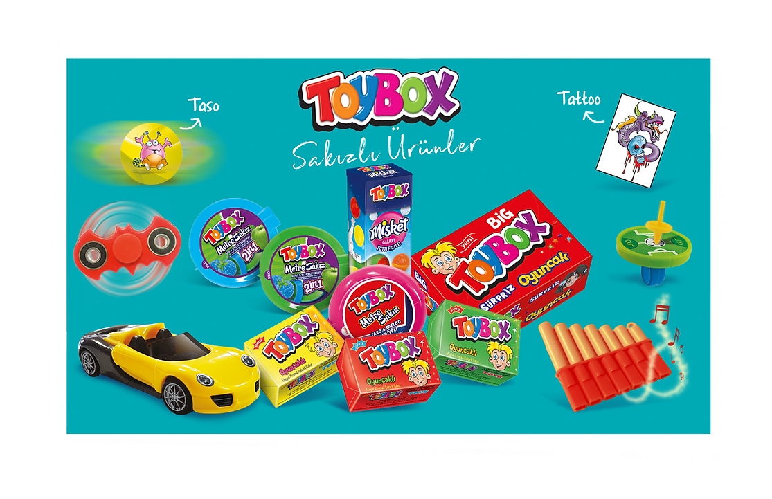 Fruit Flavored Gummy Toy Box