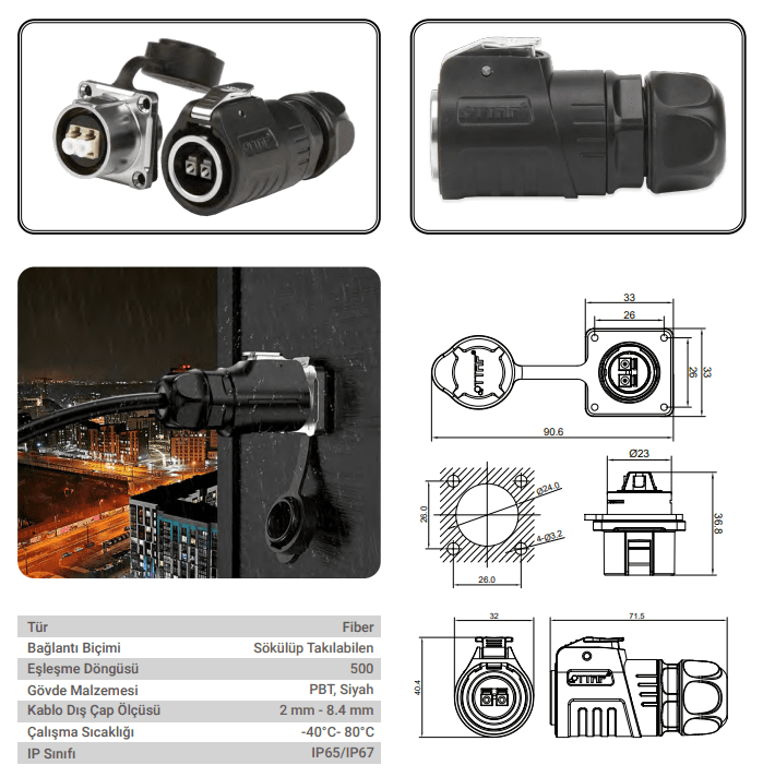 Waterproof Fiber Connector