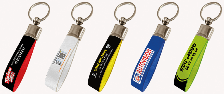 Promotional Leather Keychain with Custom Logo