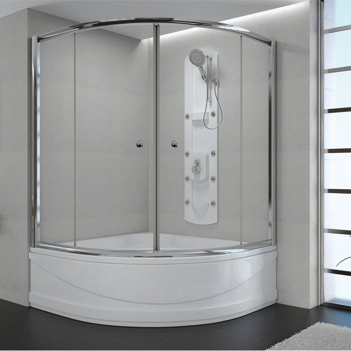 Curved Glass Shower Screen