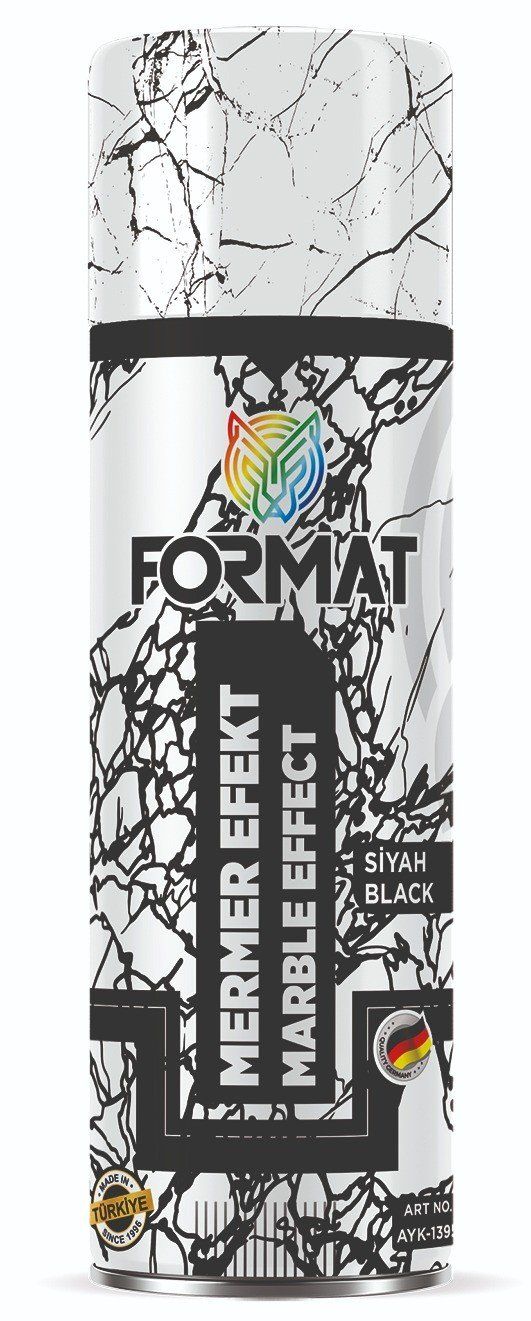 Format Marble Effect Spray Paint (Black)