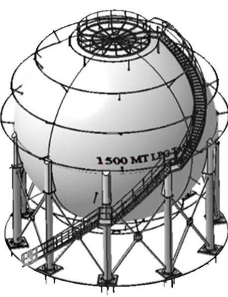 Spherical Pressure Vessel Container