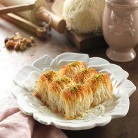 Turkish Ravioli, Pasta with Cheese Parsley Filling, Patty and Pastry, frozen and fresh.