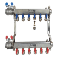 floor heating collector and valves