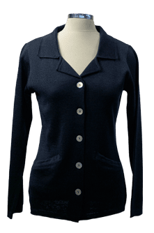 Woman Sweater Dark Blue with Buttons