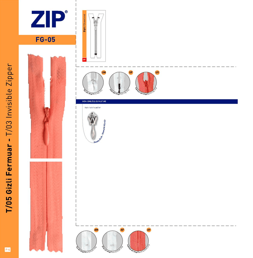 Hidden Invisible Zipper